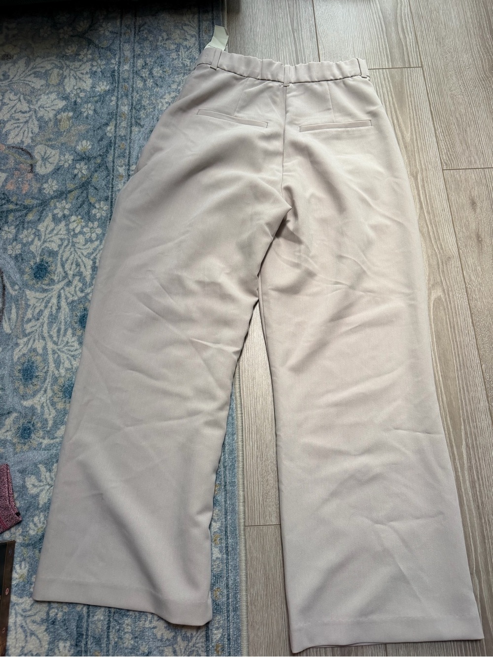 Abercrombie Curve Love Sloane Short Inseam Tailored Wide Leg Pant in Ash lowrise - Picture 9 of 9